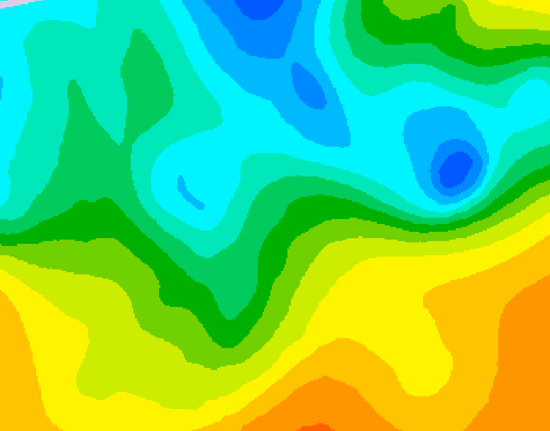 GDPS 500 millibar geopotential height 144 hour forecast chart for Canada based on 2025/05/10 0000Z data