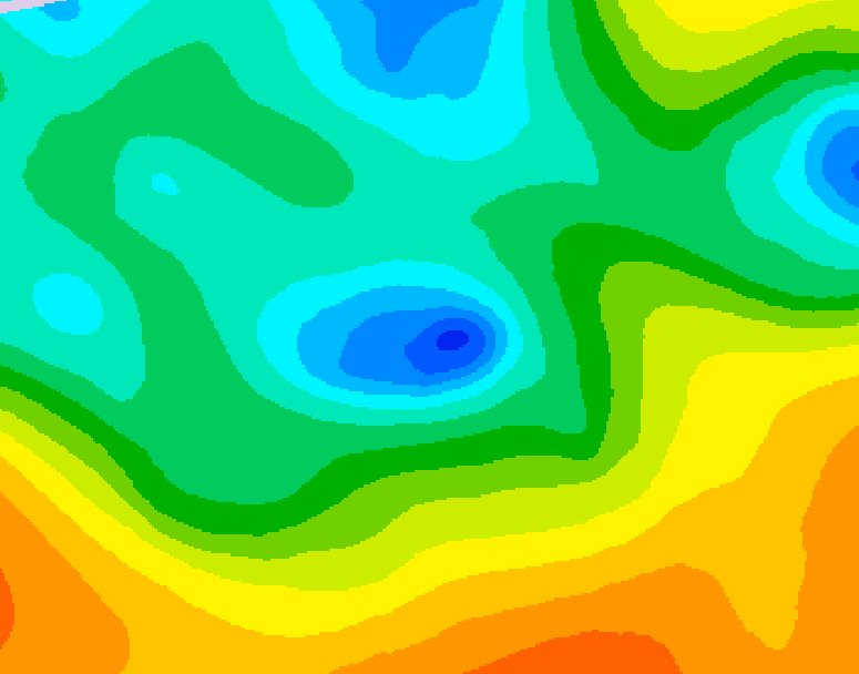 GDPS 500 millibar geopotential height 186 hour forecast chart for Canada based on 2025/05/10 0000Z data