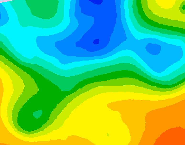 GDPS 500 millibar geopotential height 072 hour forecast chart for Canada based on 2025/05/10 1200Z data