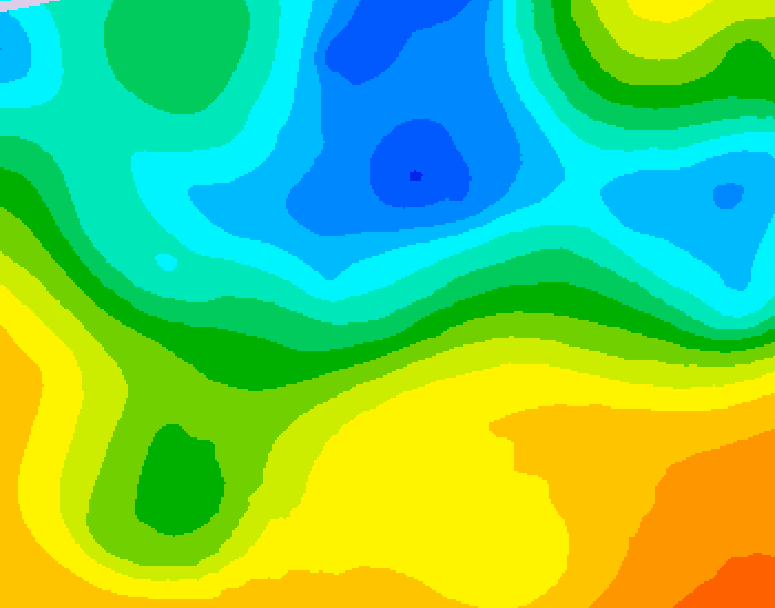 GDPS 500 millibar geopotential height 084 hour forecast chart for Canada based on 2025/05/10 1200Z data