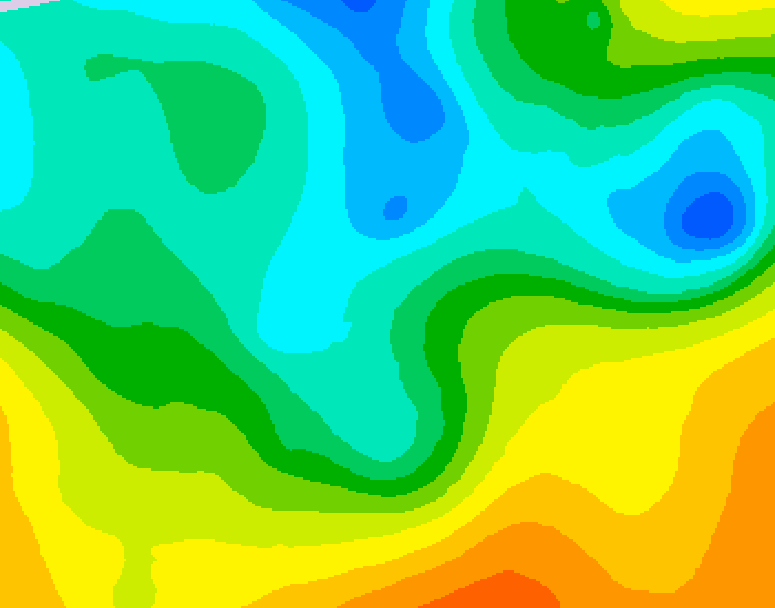 GDPS 500 millibar geopotential height 144 hour forecast chart for Canada based on 2025/05/10 1200Z data