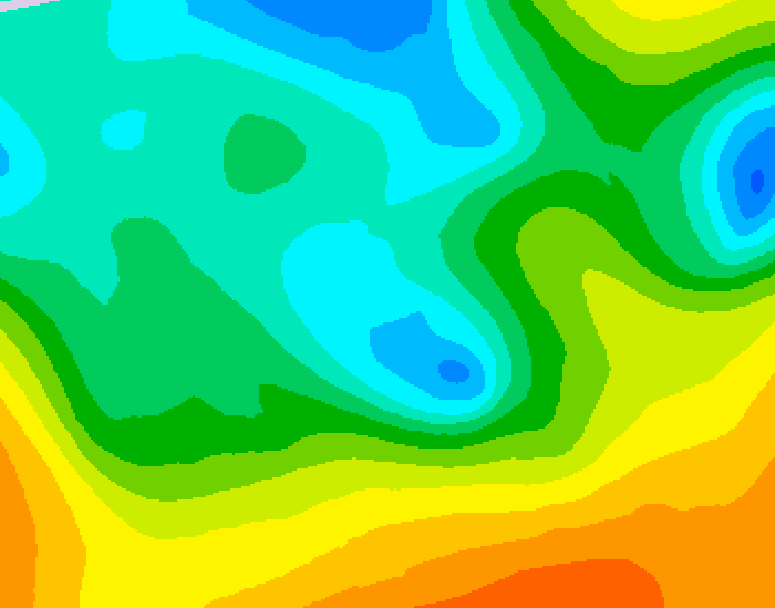 GDPS 500 millibar geopotential height 174 hour forecast chart for Canada based on 2025/05/10 1200Z data