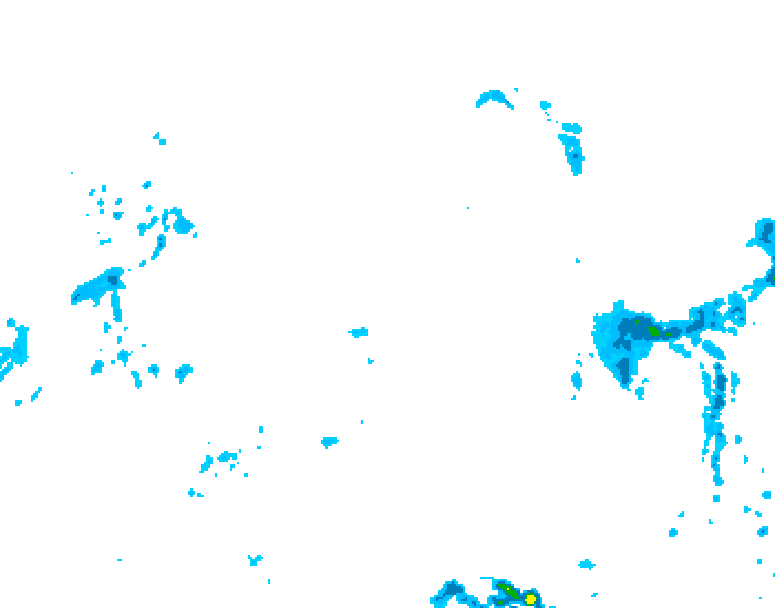 GDPS precipitation 024 hour forecast chart for Canada based on 2025/05/10 0000Z data
