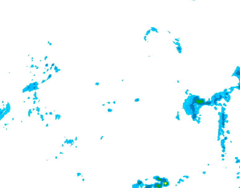 GDPS precipitation 012 hour forecast chart for Canada based on 2025/05/10 1200Z data