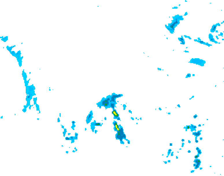 GDPS precipitation 132 hour forecast chart for Canada based on 2025/05/10 1200Z data