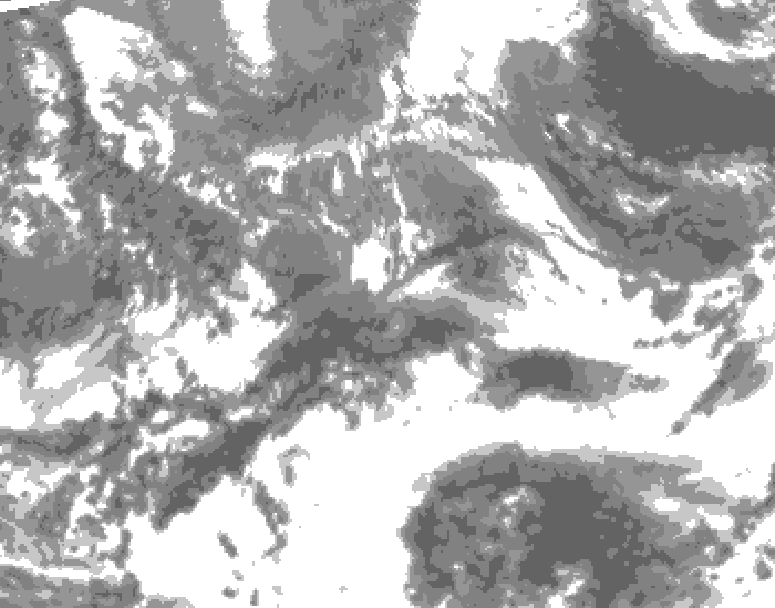 GDPS total cloud 084 hour forecast chart for Canada based on 2025/05/10 0000Z data