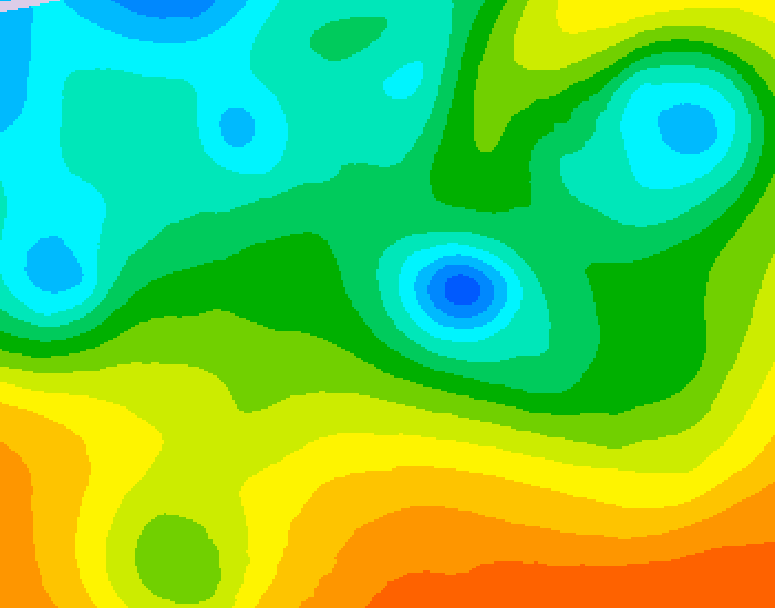 GDPS 500 millibar geopotential height 210 hour forecast chart for Canada based on 2025/05/11 0000Z data