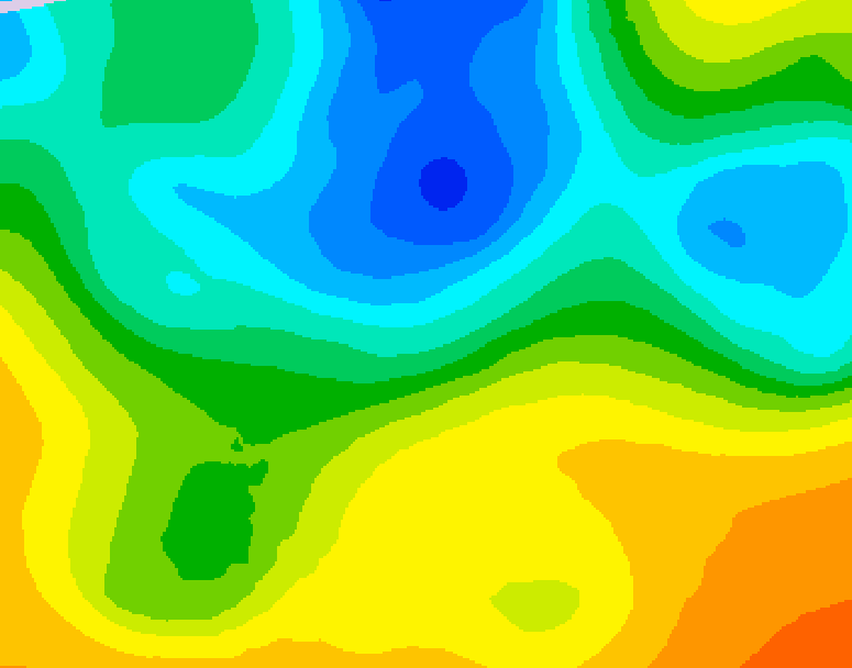 GDPS 500 millibar geopotential height 060 hour forecast chart for Canada based on 2025/05/11 1200Z data
