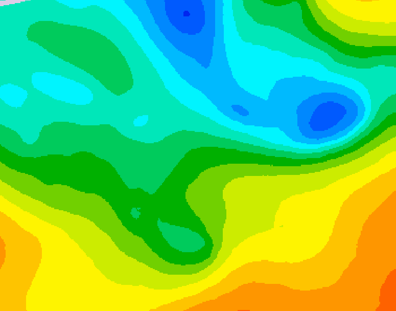 GDPS 500 millibar geopotential height 108 hour forecast chart for Canada based on 2025/05/11 1200Z data