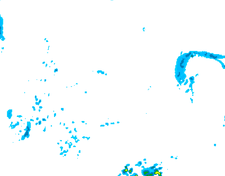 GDPS precipitation 012 hour forecast chart for Canada based on 2025/05/11 1200Z data