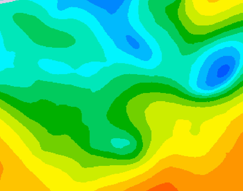 GDPS 500 millibar geopotential height 108 hour forecast chart for Canada based on 2025/05/12 0000Z data