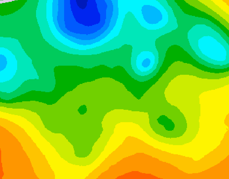 GDPS 500 millibar geopotential height 210 hour forecast chart for Canada based on 2025/05/12 0000Z data