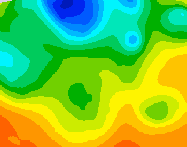 GDPS 500 millibar geopotential height 234 hour forecast chart for Canada based on 2025/05/12 0000Z data