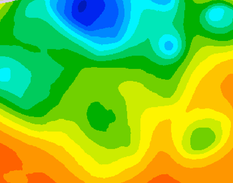 GDPS 500 millibar geopotential height 240 hour forecast chart for Canada based on 2025/05/12 0000Z data