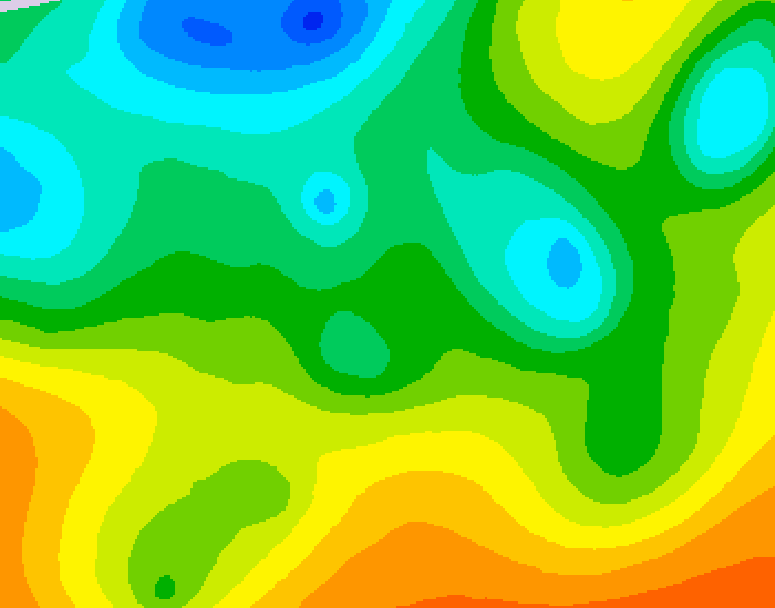 GDPS 500 millibar geopotential height 174 hour forecast chart for Canada based on 2025/05/12 1200Z data