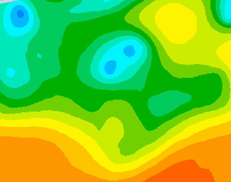 GDPS 500 millibar geopotential height 240 hour forecast chart for Canada based on 2025/05/12 1200Z data