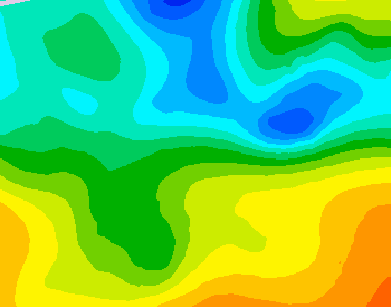 GDPS 500 millibar geopotential height 060 hour forecast chart for Canada based on 2025/05/13 0000Z data