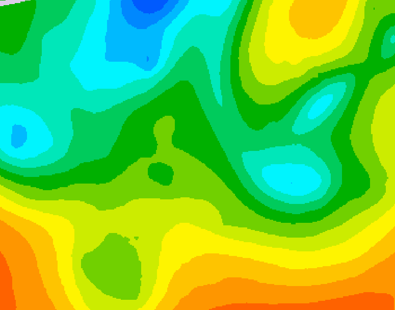 GDPS 500 millibar geopotential height 162 hour forecast chart for Canada based on 2025/05/13 0000Z data