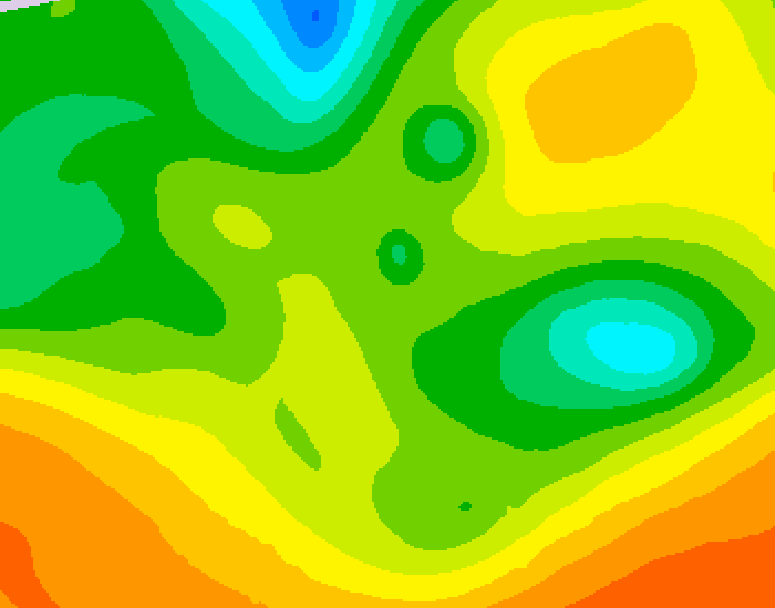 GDPS 500 millibar geopotential height 216 hour forecast chart for Canada based on 2025/05/13 0000Z data