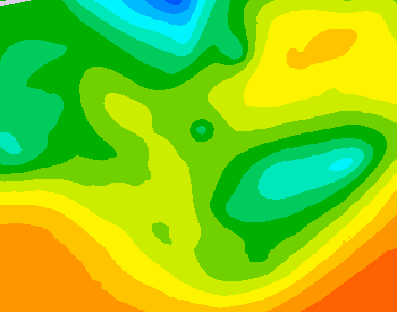 GDPS 500 millibar geopotential height 228 hour forecast chart for Canada based on 2025/05/13 0000Z data
