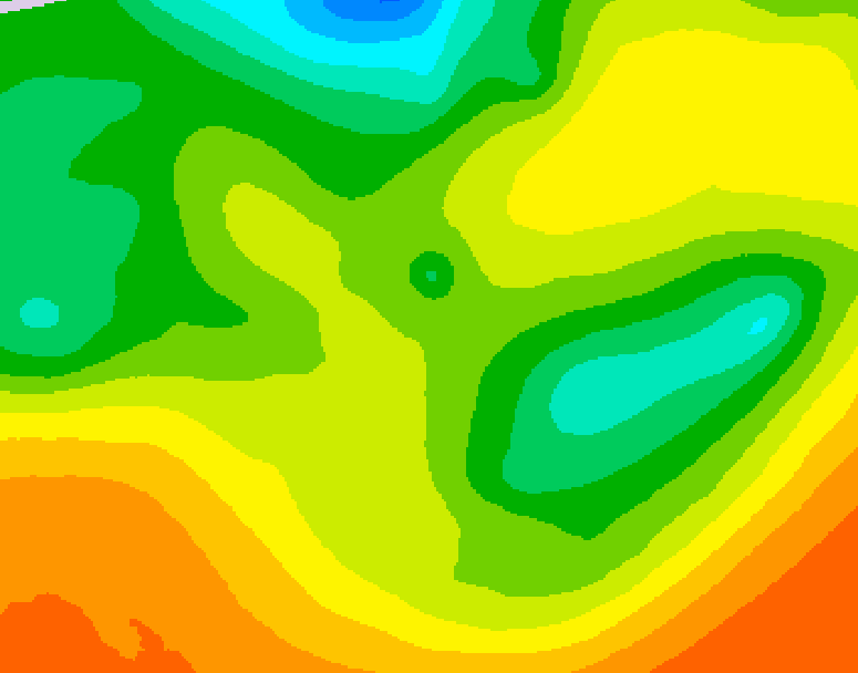 GDPS 500 millibar geopotential height 234 hour forecast chart for Canada based on 2025/05/13 0000Z data