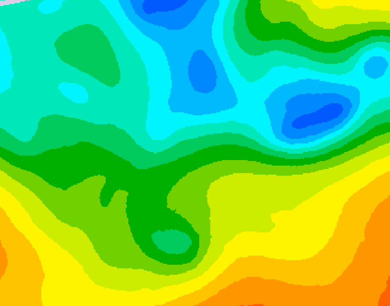 GDPS 500 millibar geopotential height 060 hour forecast chart for Canada based on 2025/05/13 1200Z data