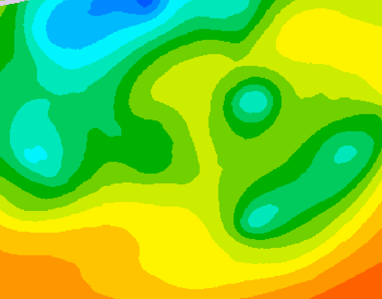 GDPS 500 millibar geopotential height 216 hour forecast chart for Canada based on 2025/05/13 1200Z data