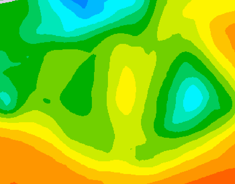 GDPS 500 millibar geopotential height 192 hour forecast chart for Canada based on 2025/05/14 0000Z data