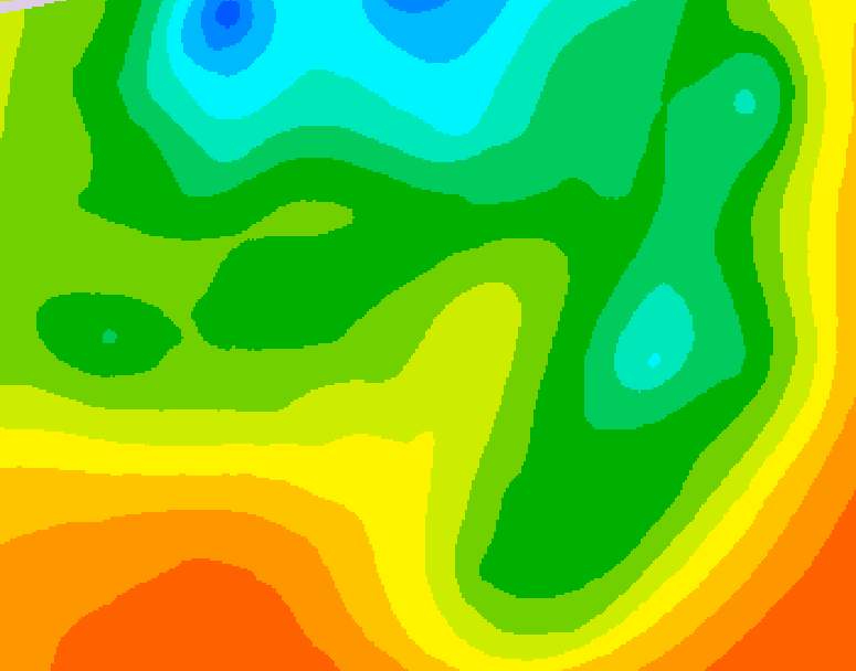 GDPS 500 millibar geopotential height 234 hour forecast chart for Canada based on 2025/05/14 0000Z data