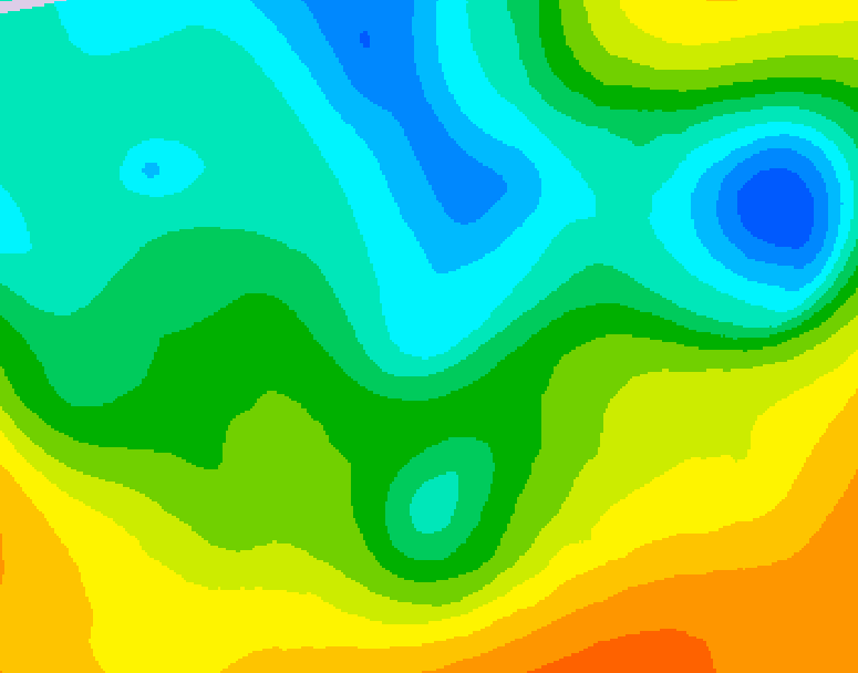 GDPS 500 millibar geopotential height 060 hour forecast chart for Canada based on 2025/05/14 1200Z data