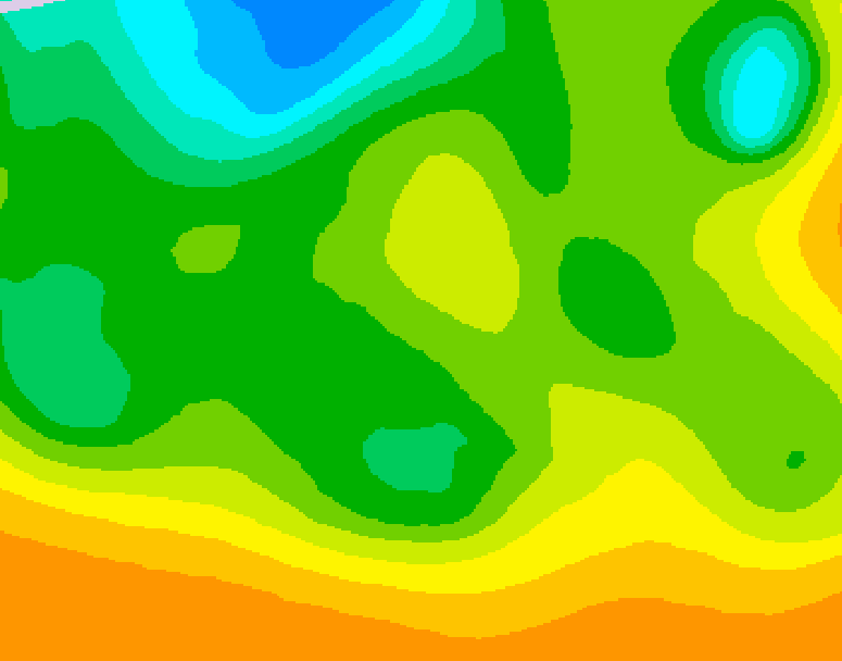 GDPS 500 millibar geopotential height 192 hour forecast chart for Canada based on 2025/05/14 1200Z data