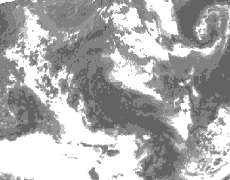 GDPS total cloud 192 hour forecast chart for Canada based on 2025/05/14 1200Z data
