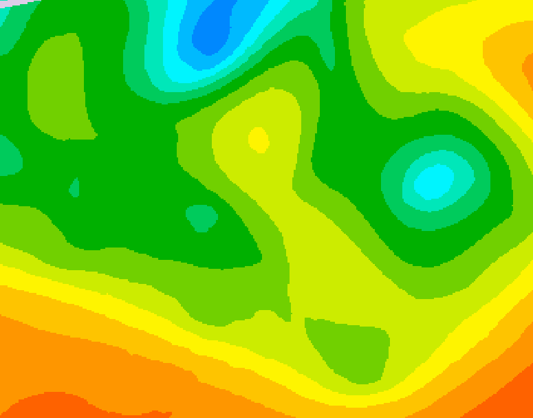 GDPS 500 millibar geopotential height 192 hour forecast chart for Canada based on 2025/05/15 0000Z data