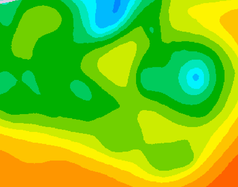 GDPS 500 millibar geopotential height 204 hour forecast chart for Canada based on 2025/05/15 0000Z data