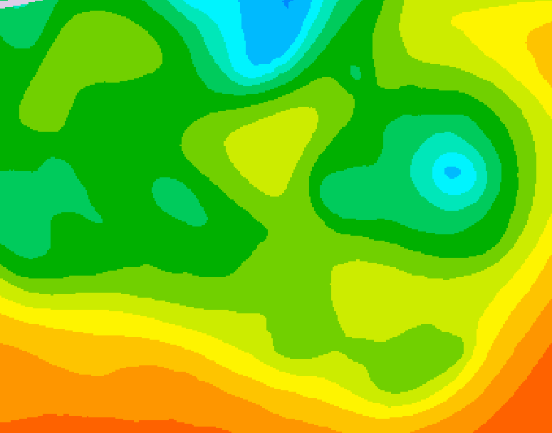 GDPS 500 millibar geopotential height 210 hour forecast chart for Canada based on 2025/05/15 0000Z data