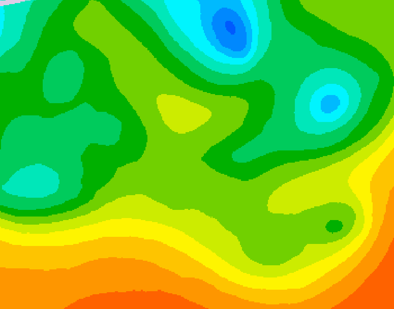 GDPS 500 millibar geopotential height 234 hour forecast chart for Canada based on 2025/05/15 0000Z data