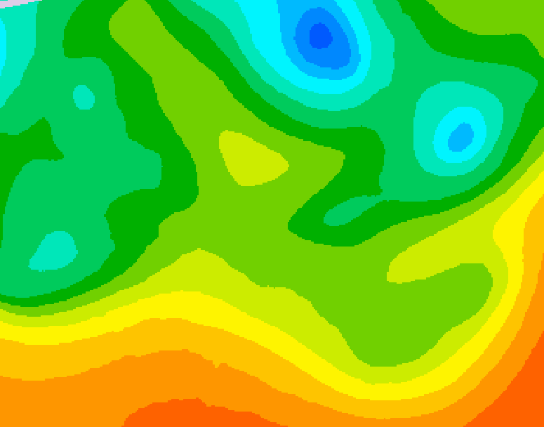 GDPS 500 millibar geopotential height 240 hour forecast chart for Canada based on 2025/05/15 0000Z data