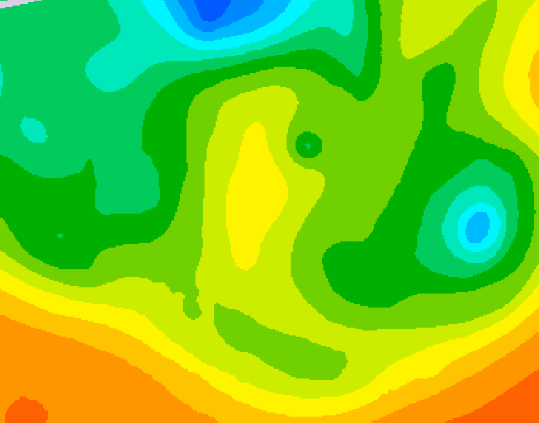 GDPS 500 millibar geopotential height 156 hour forecast chart for Canada based on 2025/05/15 1200Z data