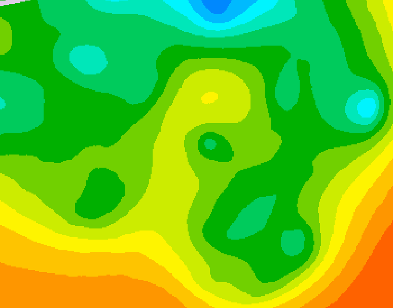 GDPS 500 millibar geopotential height 192 hour forecast chart for Canada based on 2025/05/15 1200Z data