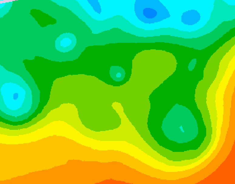 GDPS 500 millibar geopotential height 240 hour forecast chart for Canada based on 2025/05/15 1200Z data