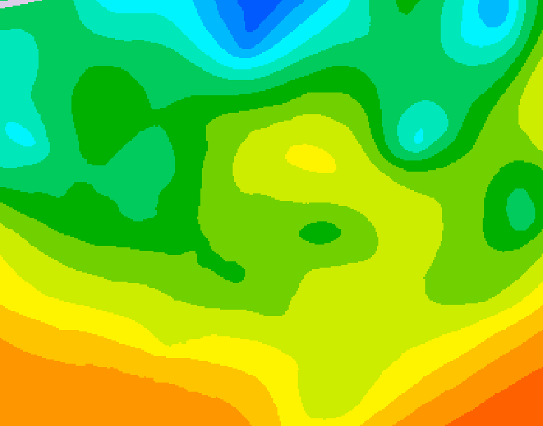 GDPS 500 millibar geopotential height 168 hour forecast chart for Canada based on 2025/05/16 0000Z data