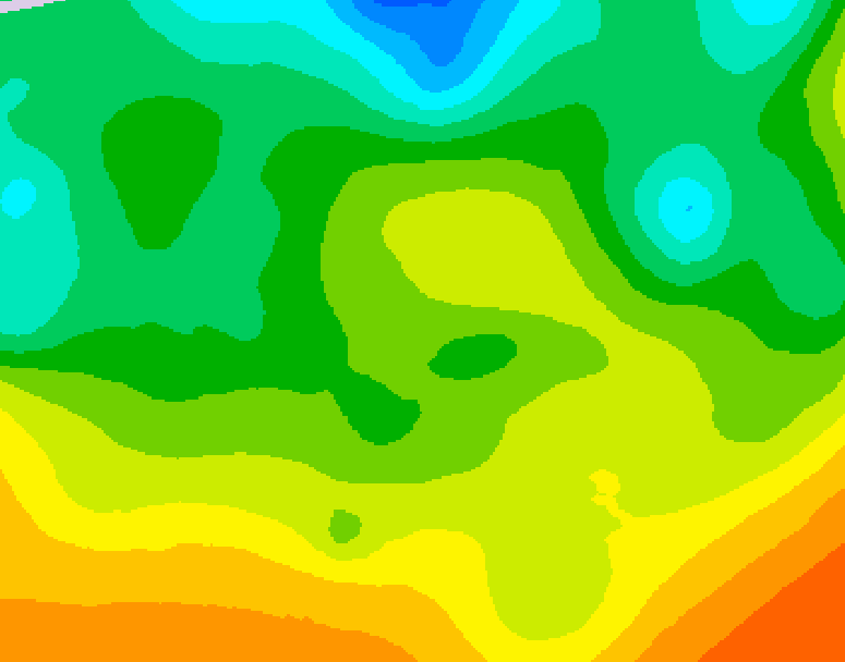 GDPS 500 millibar geopotential height 180 hour forecast chart for Canada based on 2025/05/16 0000Z data