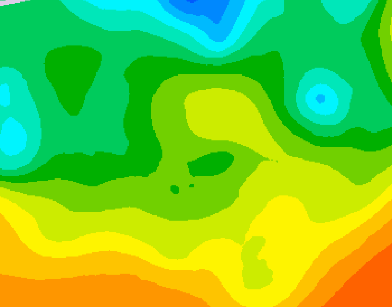 GDPS 500 millibar geopotential height 186 hour forecast chart for Canada based on 2025/05/16 0000Z data