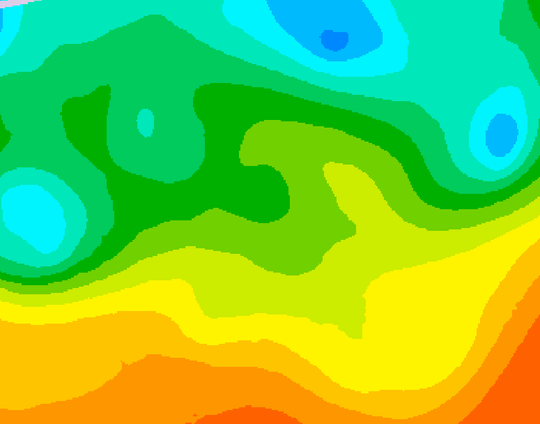 GDPS 500 millibar geopotential height 216 hour forecast chart for Canada based on 2025/05/16 0000Z data