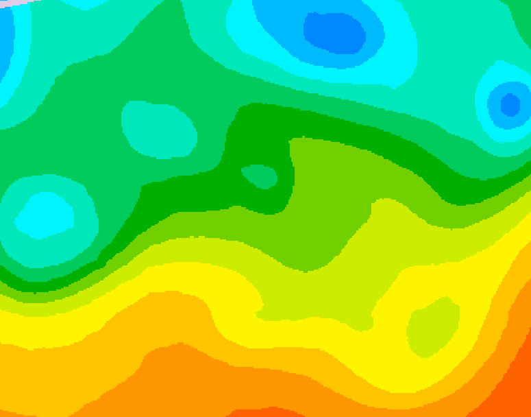 GDPS 500 millibar geopotential height 228 hour forecast chart for Canada based on 2025/05/16 0000Z data