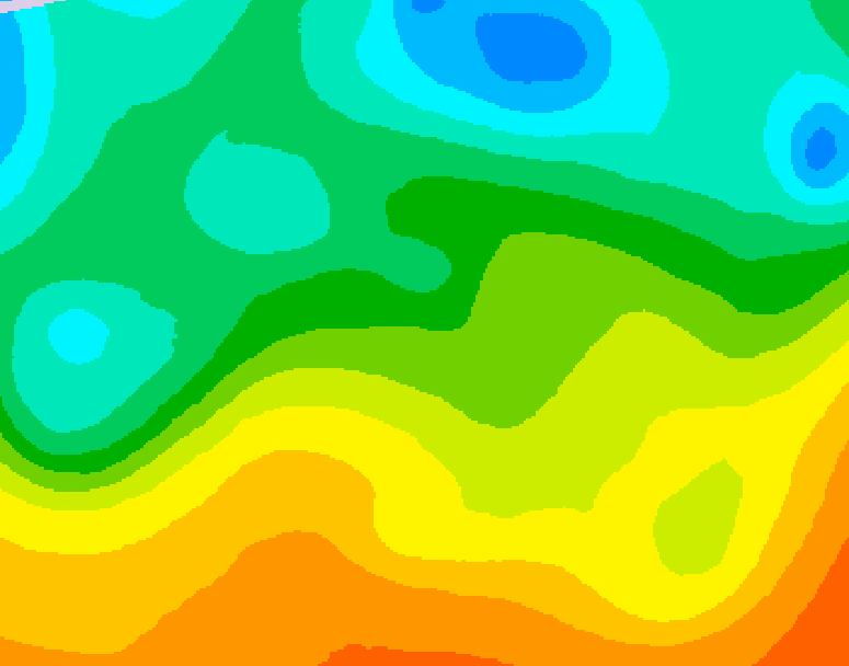 GDPS 500 millibar geopotential height 234 hour forecast chart for Canada based on 2025/05/16 0000Z data