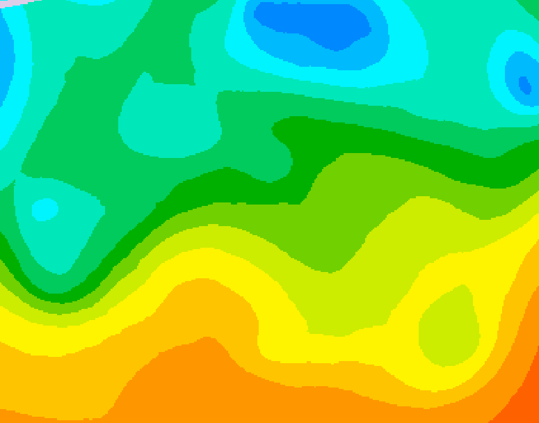 GDPS 500 millibar geopotential height 240 hour forecast chart for Canada based on 2025/05/16 0000Z data