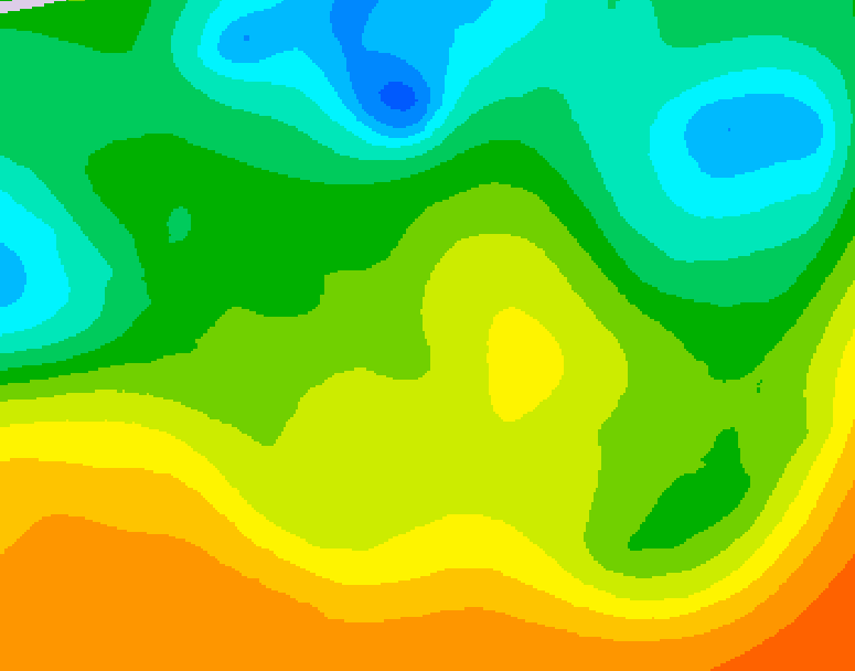 GDPS 500 millibar geopotential height 204 hour forecast chart for Canada based on 2025/05/16 1200Z data