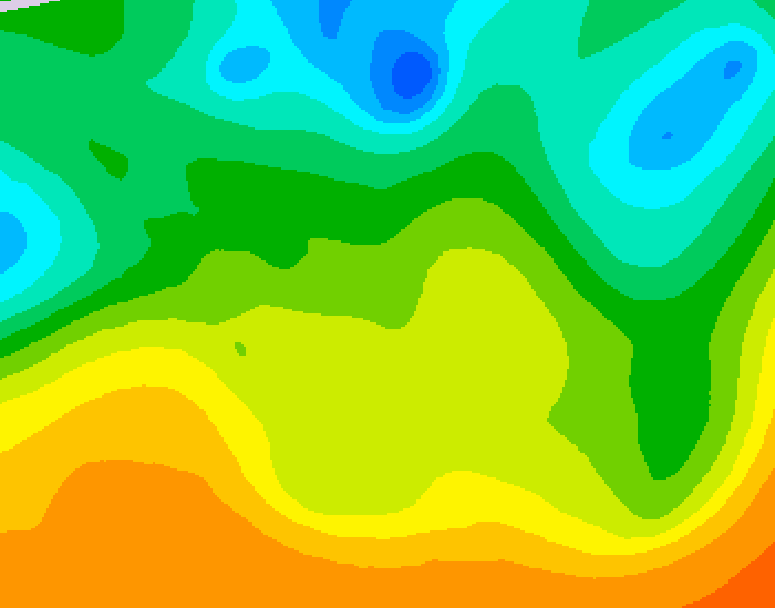 GDPS 500 millibar geopotential height 216 hour forecast chart for Canada based on 2025/05/16 1200Z data
