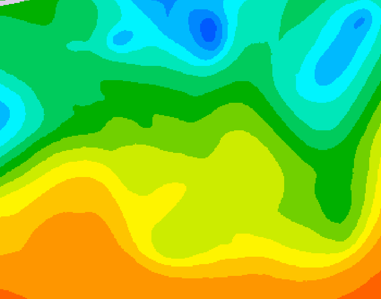 GDPS 500 millibar geopotential height 222 hour forecast chart for Canada based on 2025/05/16 1200Z data